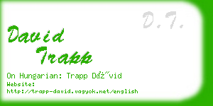 david trapp business card